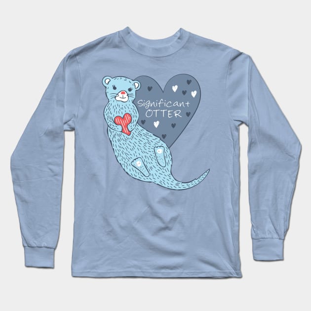 Significant Otter Long Sleeve T-Shirt by Jacqueline Hurd